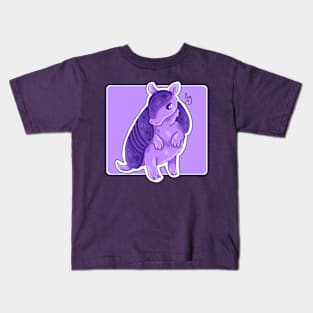 Purple Armadillo Kids T-Shirt